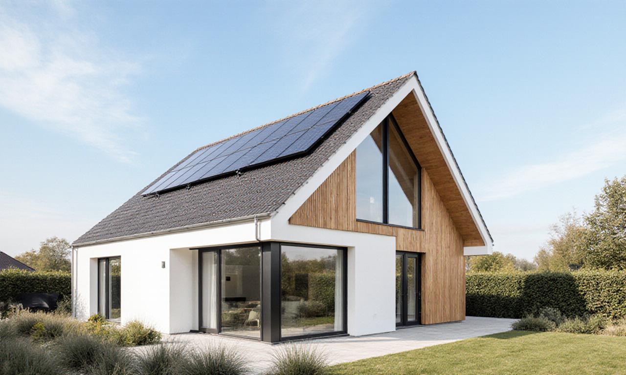 Moderne energiezuinige woning in een Nederlandse woonwijk